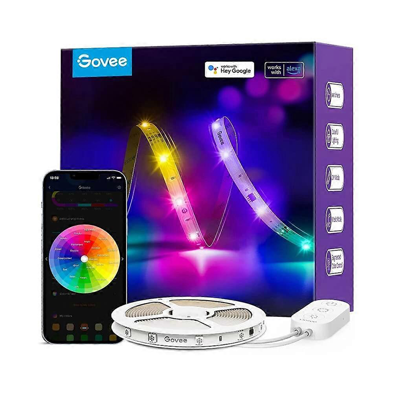 Govee RGBIC Basic Wi-Fi + Bluetooth LED Strip Lights (5 Meter) Model H618A